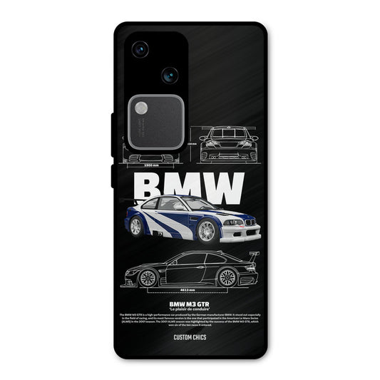 BMW GTR Vivo V30 Mobile Back Cover - Car&Bike PrintShield Case