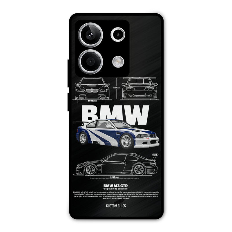 BMW GTR Redmi Note 13 5G Mobile Back Cover - Car&Bike PrintShield Case