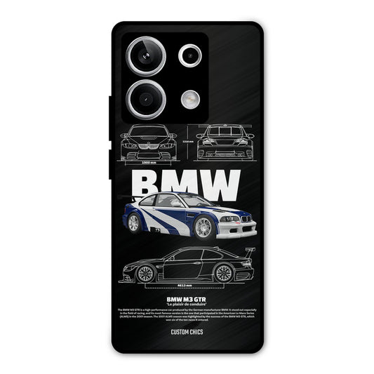 BMW GTR Redmi Note 13 5G Mobile Back Cover - Car&Bike PrintShield Case