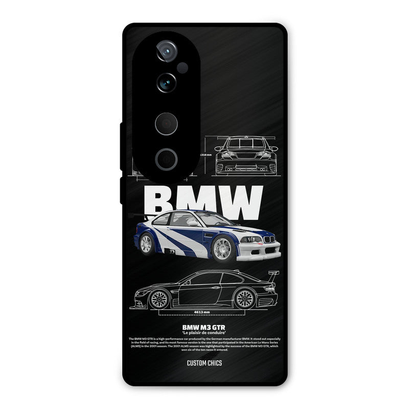 BMW GTR Vivo V40 Mobile Back Cover - Car&Bike PrintShield Case