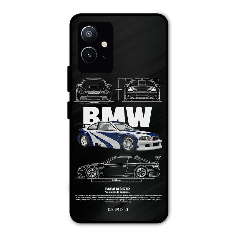 BMW GTR Vivo Y75 5G Mobile Back Cover - Car&Bike PrintShield Case