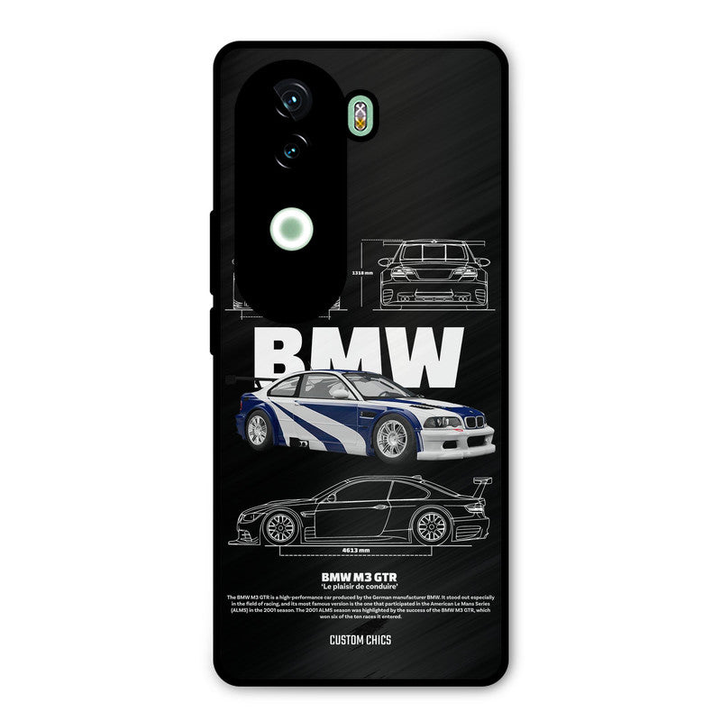 BMW GTR iQOO Z9s Mobile Back Cover - Car&Bike PrintShield Case