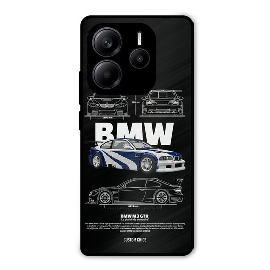 BMW GTR Redmi Note 14 Mobile Back Cover - Car&Bike PrintShield Case
