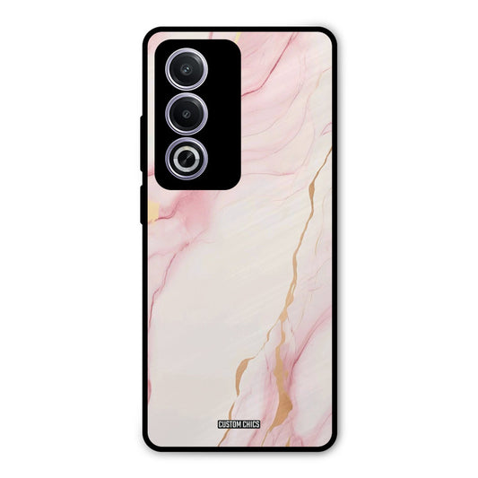 Baby Pink Marble Oppo A3 Pro Mobile Back Cover - Aesthetic PrintShield Case