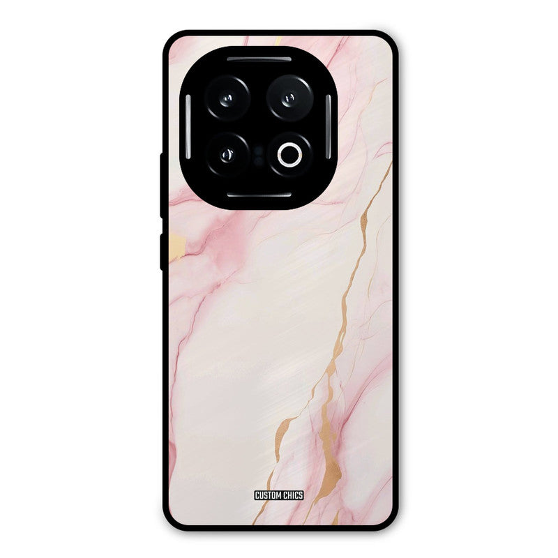 Baby Pink Marble iQOO 13 Mobile Back Cover - Aesthetic PrintShield Case