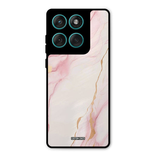 Baby Pink Marble Motorola Edge 60 Mobile Back Cover - Aesthetic PrintShield Case
