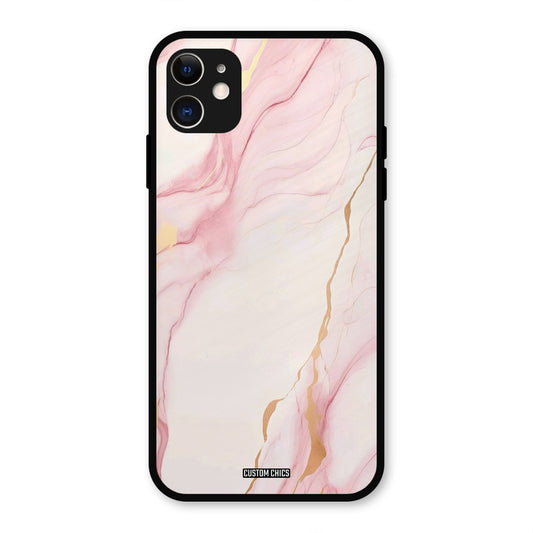 Baby Pink Marble IPhone 11 Mobile Back Cover - Aesthetic PrintShield Case