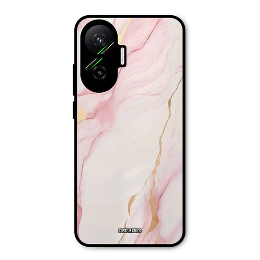 Baby Pink Marble Poco F7 5G Mobile Back Cover - Aesthetic PrintShield Case