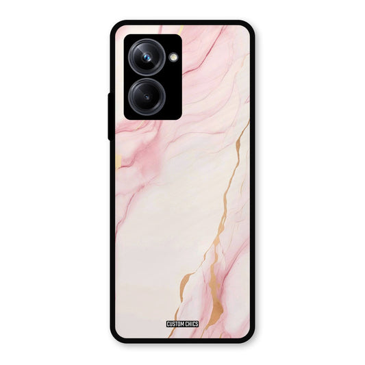 Baby Pink Marble Realme 10 Pro Mobile Back Cover - Aesthetic PrintShield Case