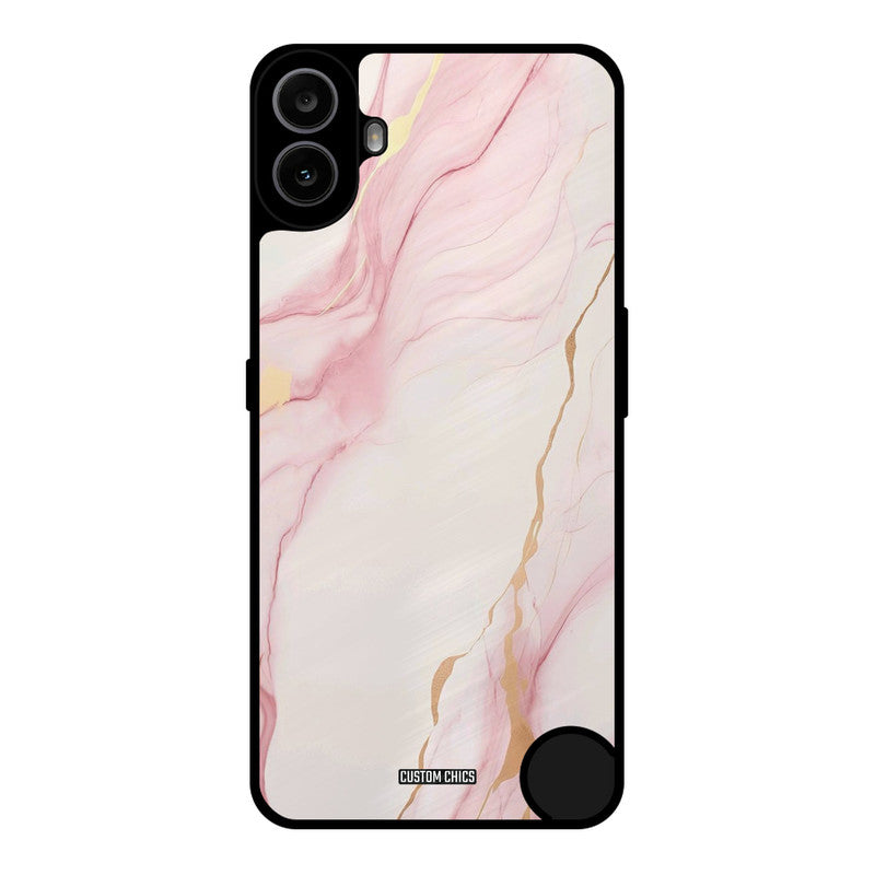 Baby Pink Marble Nothing CMF Phone 1 Mobile Back Cover - Aesthetic PrintShield Case