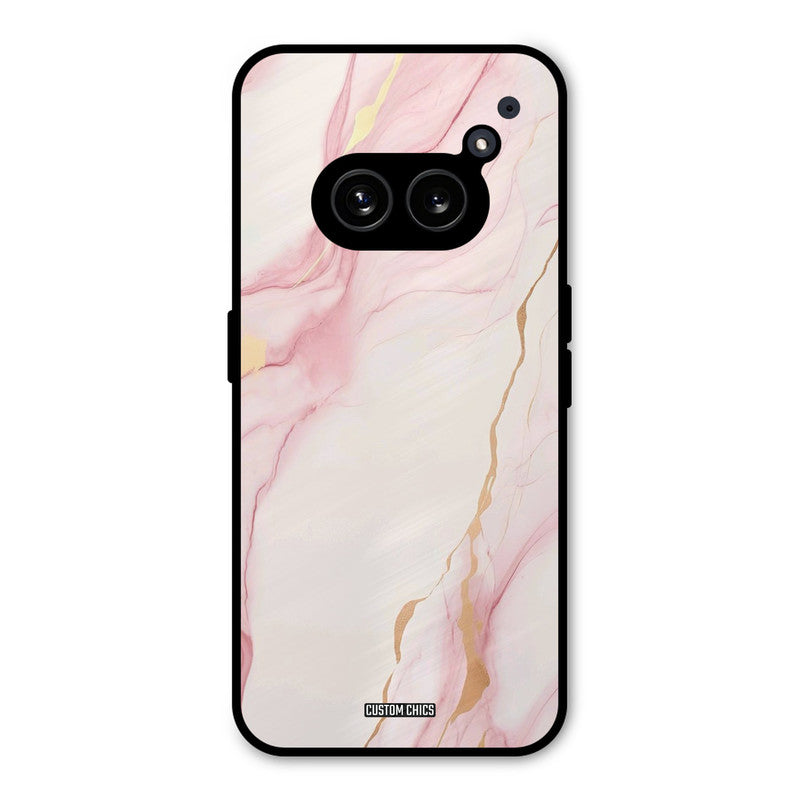Baby Pink Marble Nothing Phone 2a Mobile Back Cover - Aesthetic PrintShield Case