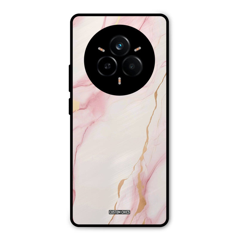 Baby Pink Marble Realme 14 Pro Plus Mobile Back Cover - Aesthetic PrintShield Case