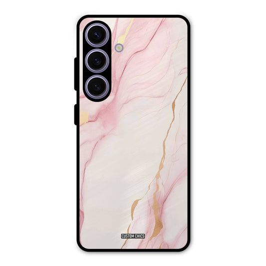Baby Pink Marble Samsung Galaxy S24 Mobile Back Cover - Aesthetic PrintShield Case