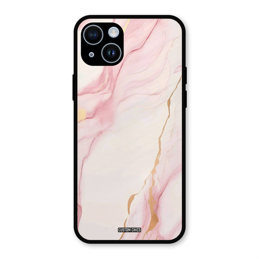 Baby Pink Marble iPhone 14 Mobile Back Cover - Aesthetic PrintShield Case