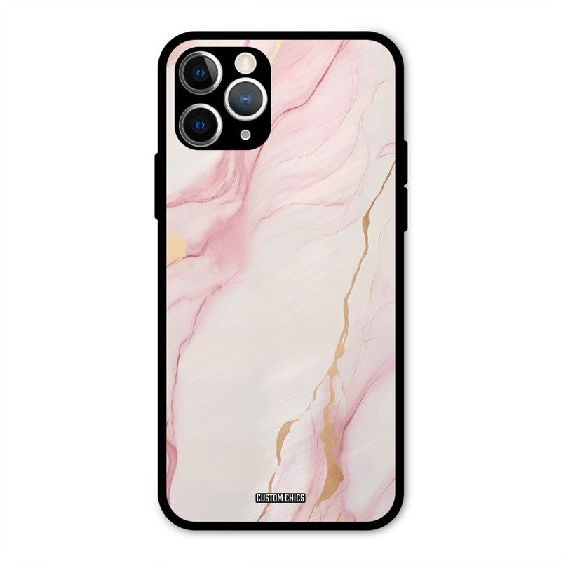 Baby Pink Marble IPhone 11 Pro Mobile Back Cover - Aesthetic PrintShield Case
