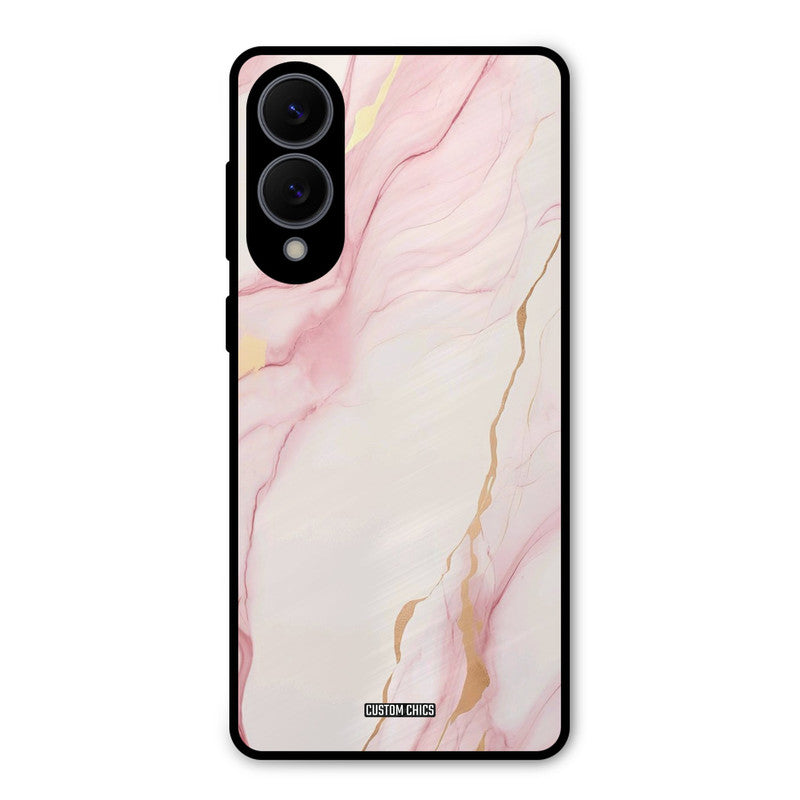 Baby Pink Marble Samsung Galaxy S25 Edge Mobile Back Cover - Aesthetic PrintShield Case