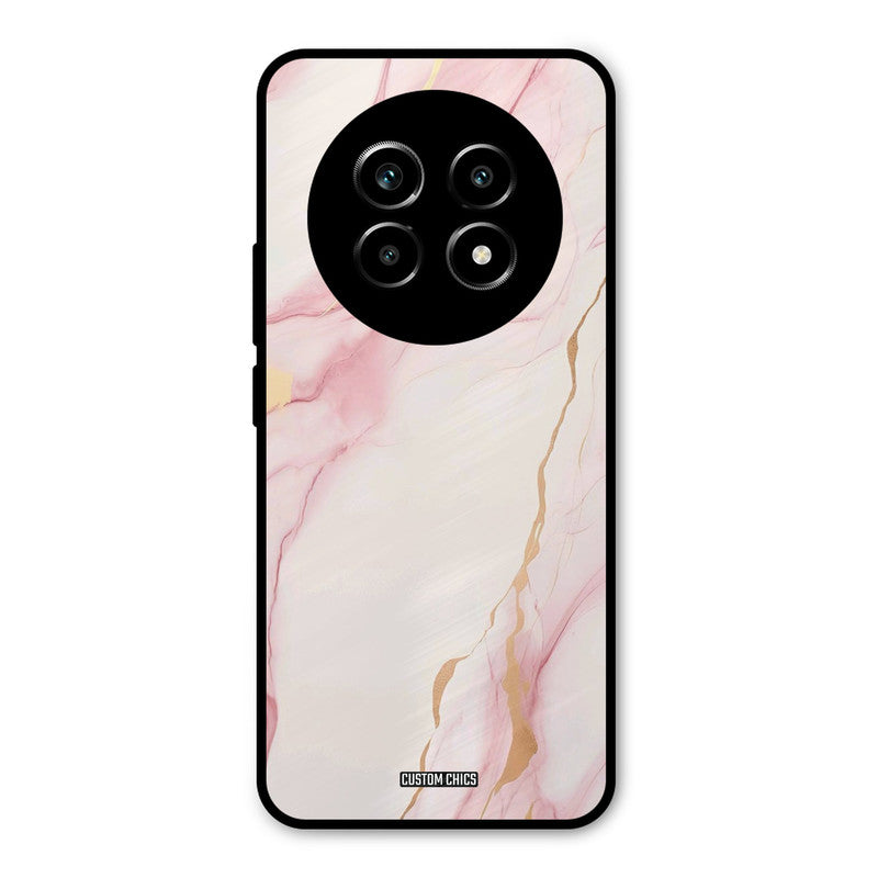 Baby Pink Marble Realme 13 Pro Mobile Back Cover - Aesthetic PrintShield Case