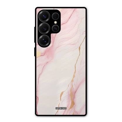 Baby Pink Marble Samsung Galaxy S25 Ultra Mobile Back Cover - Aesthetic PrintShield Case