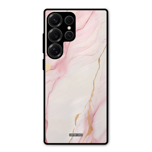 Baby Pink Marble Samsung Galaxy S25 Ultra Mobile Back Cover - Aesthetic PrintShield Case