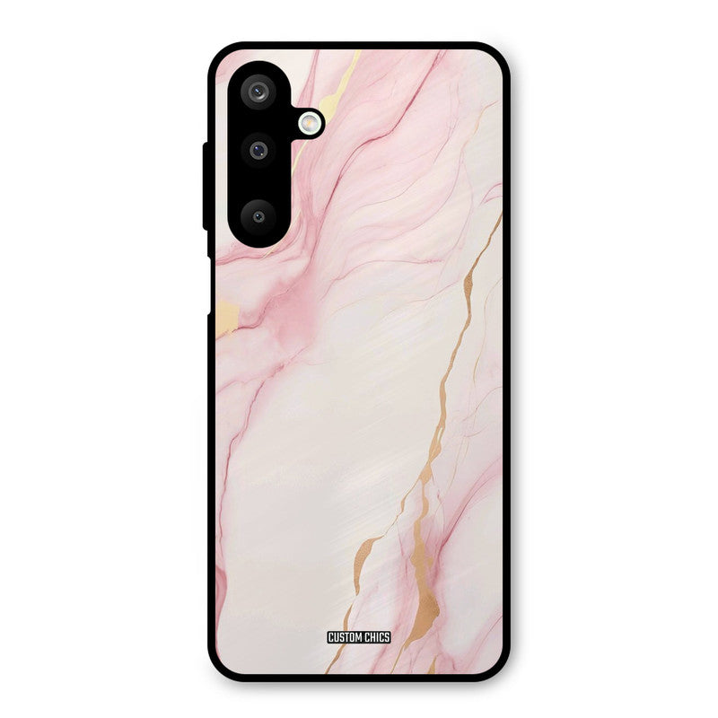 Baby Pink Marble Samsung Galaxy M16 Mobile Back Cover - Aesthetic PrintShield Case