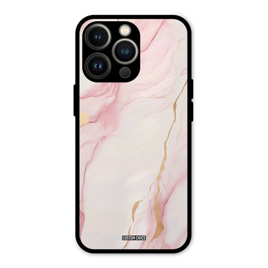 Baby Pink Marble iPhone 13 Pro Mobile Back Cover - Aesthetic PrintShield Case