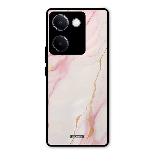 Baby Pink Marble Vivo Y300 Plus Mobile Back Cover - Aesthetic PrintShield Case