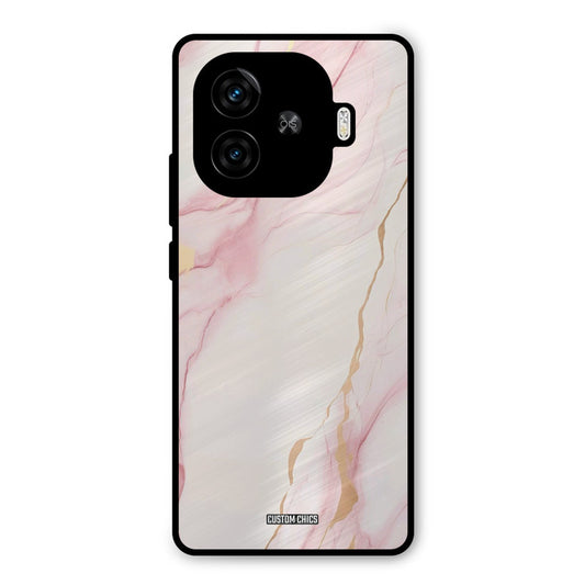 Baby Pink Marble iQoo Z9 Turbo Mobile Back Cover - Aesthetic PrintShield Case