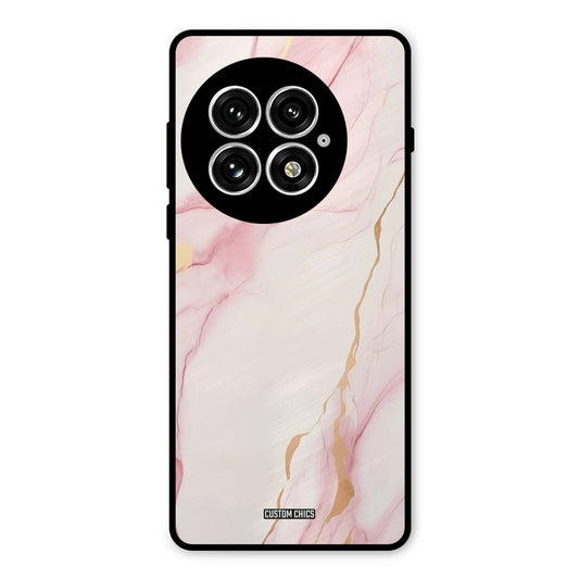 Baby Pink Marble Oneplus 13 Mobile Back Cover - Aesthetic PrintShield Case