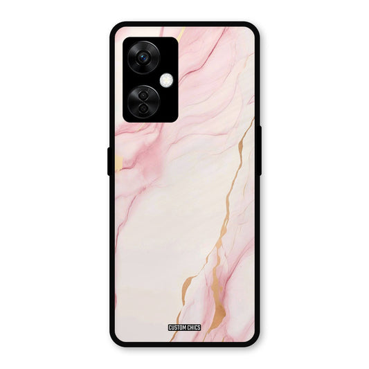Baby Pink Marble OnePlus Nord CE 3 Lite Mobile Back Cover - Aesthetic PrintShield Case