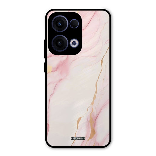 Baby Pink Marble Oppo Reno 13 5G Mobile Back Cover - Aesthetic PrintShield Case
