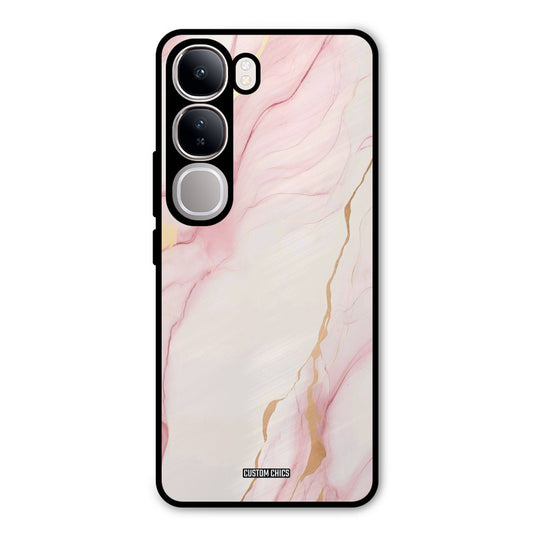 Baby Pink Marble Vivo Y300 Mobile Back Cover - Aesthetic PrintShield Case