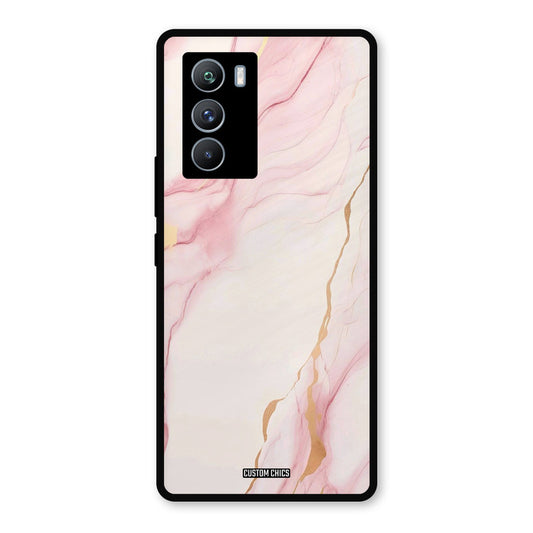 Baby Pink Marble iQOO 9SE Mobile Back Cover - Aesthetic PrintShield Case