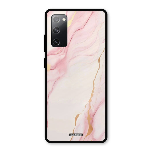 Baby Pink Marble Samsung Galaxy S20 FE 5G Mobile Back Cover - Aesthetic PrintShield Case