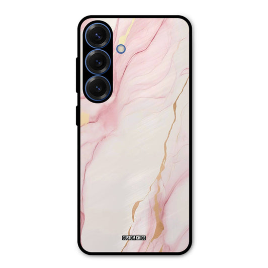 Baby Pink Marble Samsung Galaxy S25 Mobile Back Cover - Aesthetic PrintShield Case