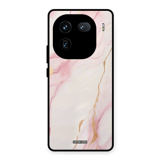 Baby Pink Marble iQOO 12 Mobile Back Cover - Aesthetic PrintShield Case