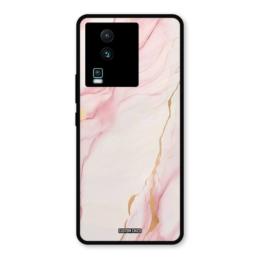 Baby Pink Marble IQOO Neo 7 Mobile Back Cover - Aesthetic PrintShield Case