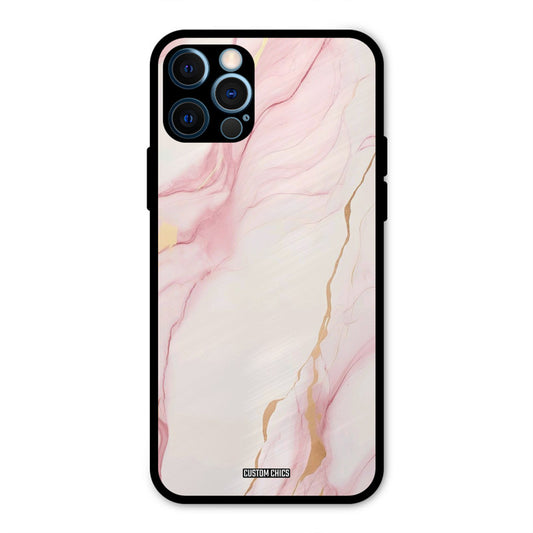 Baby Pink Marble IPhone 12 Pro Max Mobile Back Cover - Aesthetic PrintShield Case