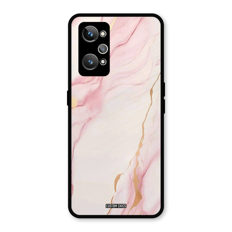 Baby Pink Marble Realme GT 2 Mobile Back Cover - Aesthetic PrintShield Case
