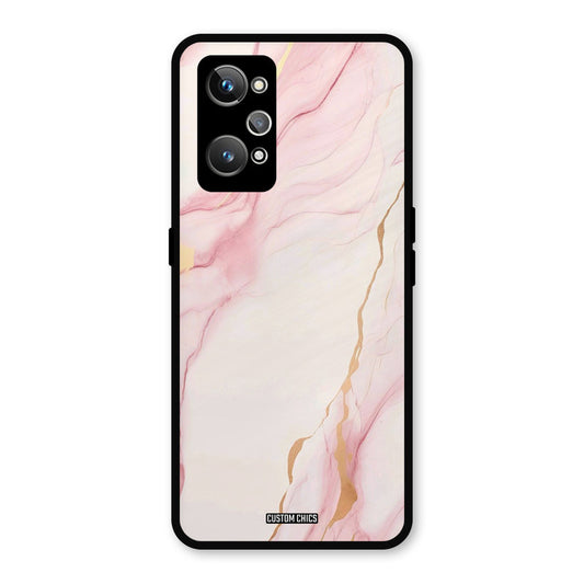 Baby Pink Marble Realme GT 2 Mobile Back Cover - Aesthetic PrintShield Case