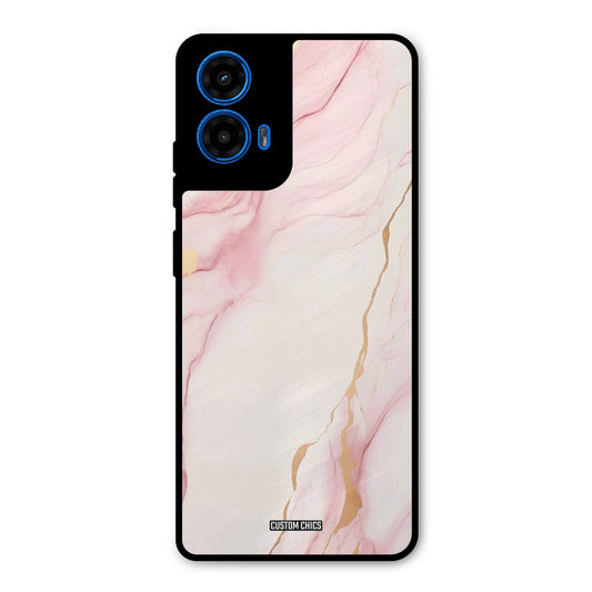 Baby Pink Marble Moto G45 Mobile Back Cover - Aesthetic PrintShield Case