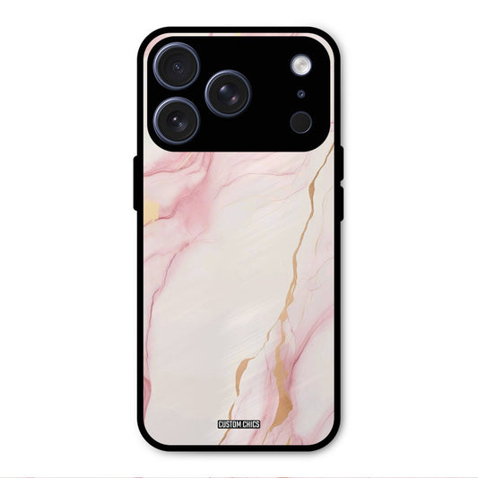 Baby Pink Marble iPhone 17 Pro Mobile Back Cover - Aesthetic PrintShield Case