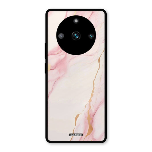 Baby Pink Marble Realme 11 Pro Plus Mobile Back Cover - Aesthetic PrintShield Case