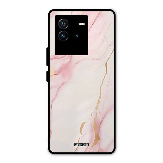 Baby Pink Marble iQOO Neo 6 5G Mobile Back Cover - Aesthetic PrintShield Case