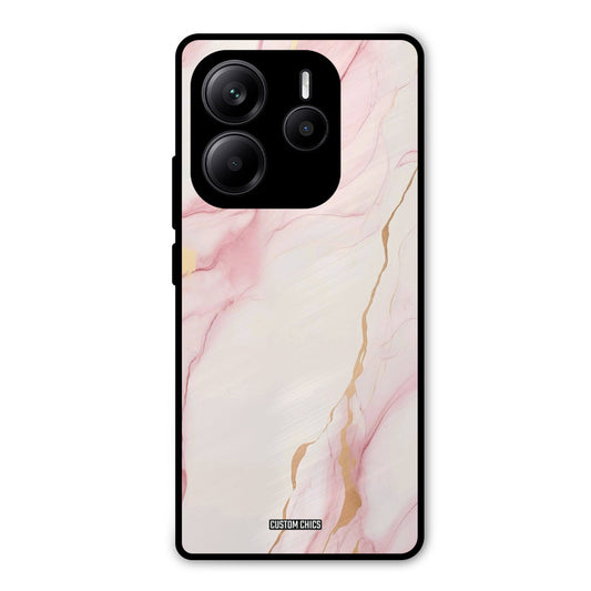 Baby Pink Marble Redmi Note 14 Mobile Back Cover - Aesthetic PrintShield Case