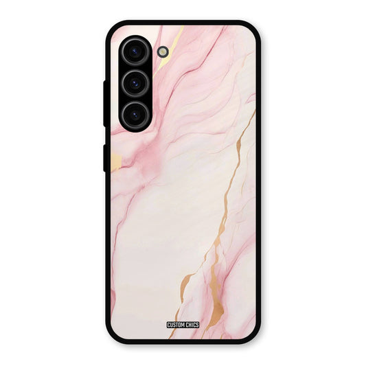 Baby Pink Marble Samsung Galaxy S23 Mobile Back Cover - Aesthetic PrintShield Case