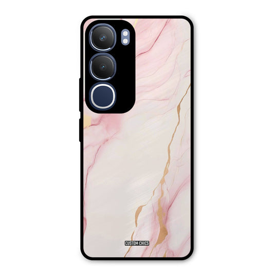 Baby Pink Marble Vivo Y29 Mobile Back Cover - Aesthetic PrintShield Case