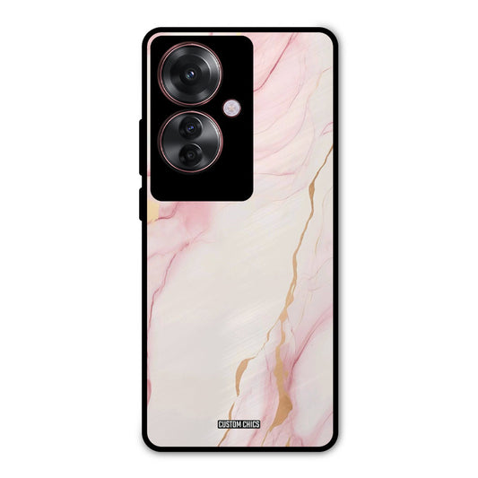 Baby Pink Marble Oppo F25 Pro Mobile Back Cover - Aesthetic PrintShield Case