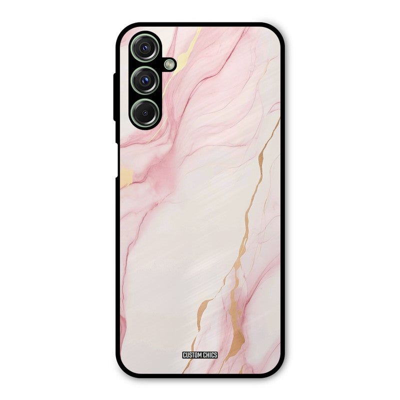 Baby Pink Marble Samsung Galaxy M34 Mobile Back Cover - Aesthetic PrintShield Case