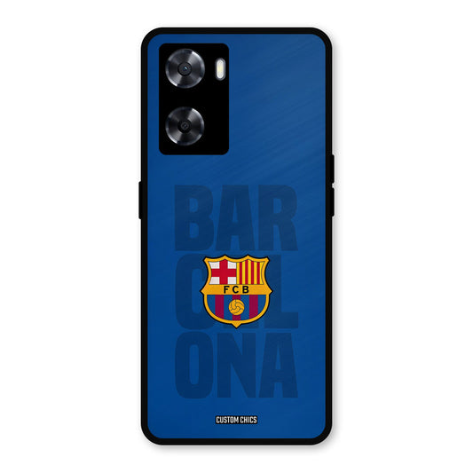 Barcelona Oppo A57 2022 Mobile Back Cover - Sports PrintShield Case