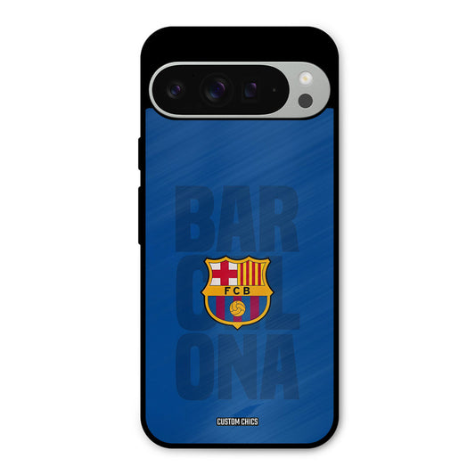 Black FCB Logo Google Pixel 9 Pro XL Mobile Back Cover - Sports PrintShield Case
